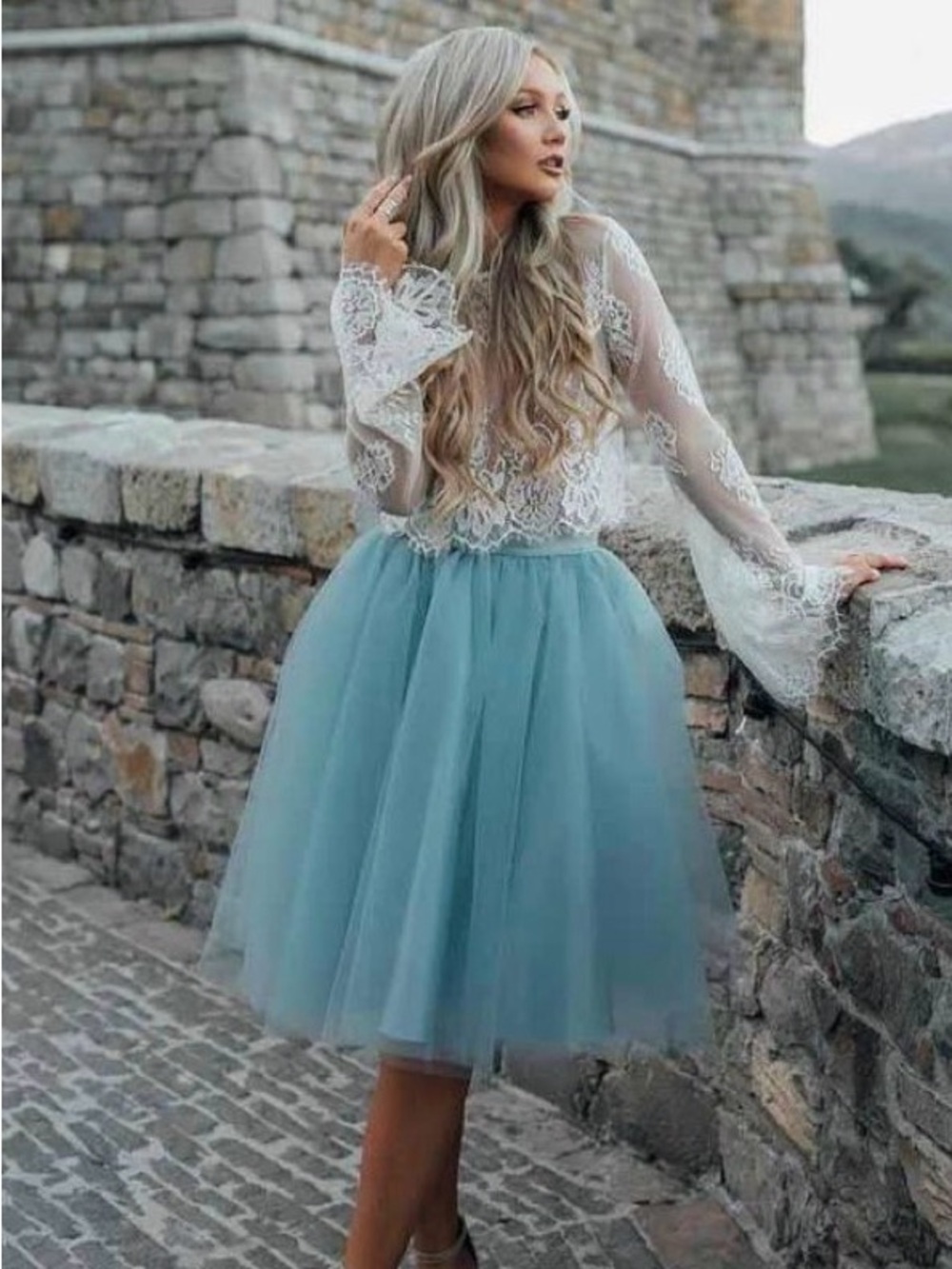 RUE 21 ~ Women’s elastic waist partially lined green tulle skirt size M